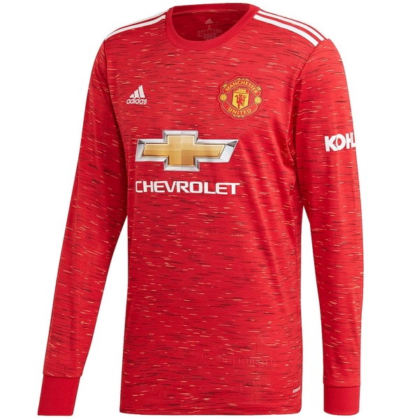 Thailande Maillot Football Manchester United Domicile ML 2020-21 Rouge